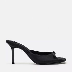 Zara heeled mule with bow